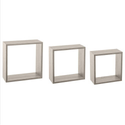 Lot de 3 étagères murales coloris chêne gris 5five - Le Dépôt Bailleul