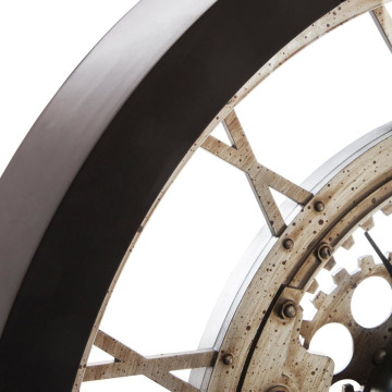 Pendule style mécanique 60 cm noir Atmosphéra - Le Dépôt Bailleul