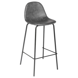 Tabouret de bar gris vieilli gamme VLADI - Le Dépôt Bailleul