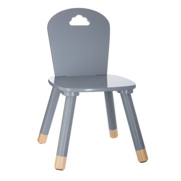 Chaise enfant grise pas chère marque Atmosphéra - Le Dépôt Bailleul
