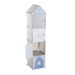 Colonne 4 cases enfant gris...