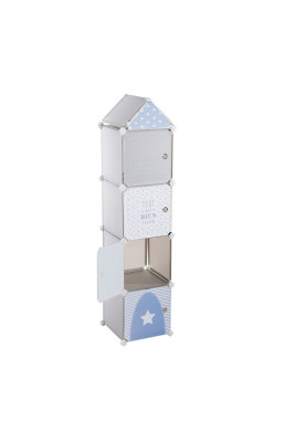 Colonne 4 cases enfant gris...