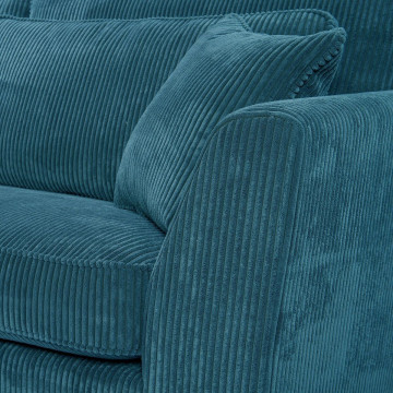 Canapé d'angle droit ISLA  de coloris bleu - Le Dépôt Bailleul.