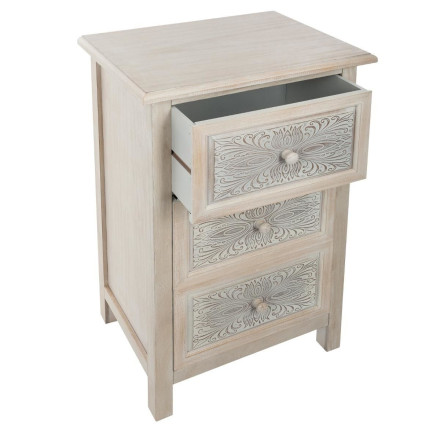 Commode bois 3 tiroirs Hina Atmosphera - Le dépôt Bailleul