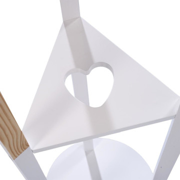 Porte manteaux en bois pour enfant naturel blanc - Le dépôt Bailleul