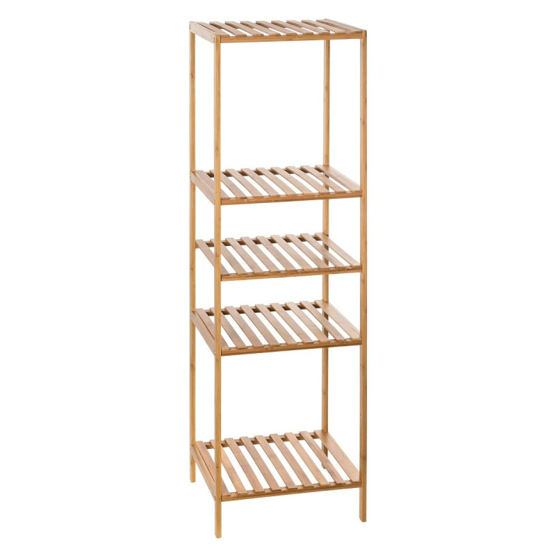 Étagère Salle De Bain En Bambou 3 Niveaux - 59 X 54 X 15 Cm, Réglable - Porte-serviettes Et Rangement