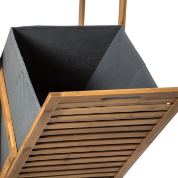 Colonne salle bain Varia naturel panier bambou - Le dépôt Bailleul