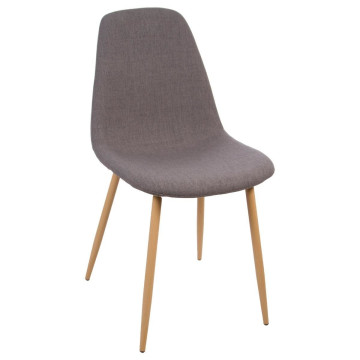 Chaise Roka coloris gris foncé et hêtre Atmosphera - Le dépôt bailleul