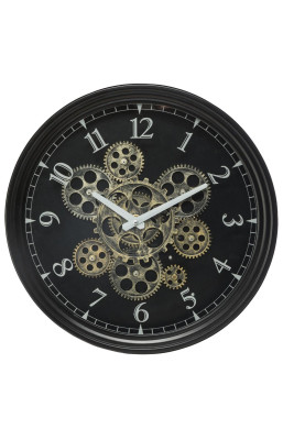 Horloge noire mécanisme...