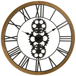 Horloge géante vintage mécanisme apparent - Le Dépôt Bailleul