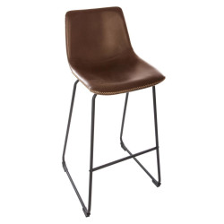 Tabouret de bar smili marron Lois Atmosphera - Le Dépôt Bailleul