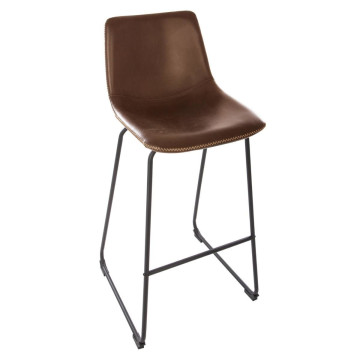 Tabouret de bar smili marron Lois Atmosphera - Le Dépôt Bailleul