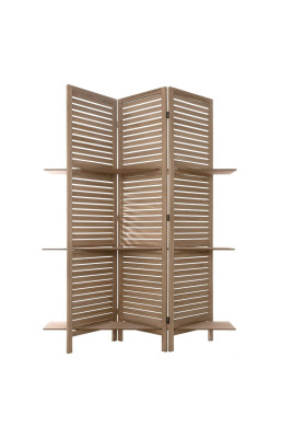 Paravent bois 3 étagères...