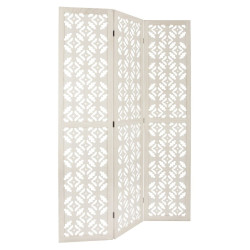 Paravent bois Nomade blanc Atmosphera - Le dépôt Bailleul