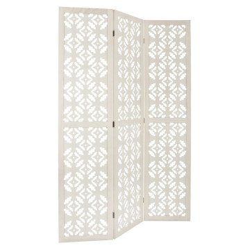 Paravent bois Nomade blanc Atmosphera - Le dépôt Bailleul