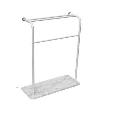 Porte serviettes 3 barres effet marbre - Le dépôt Bailleul