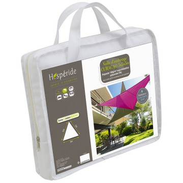 Toile solaire 5m luxe Hespéride blanc triangulaire - Le Dépôt Bailleul