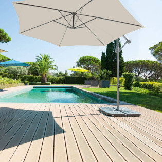 Parasol rond décentré...