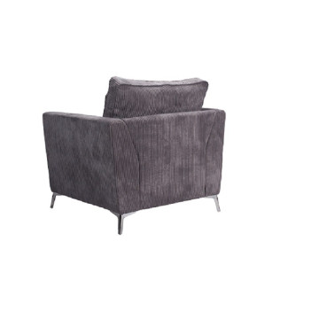 Fauteuil Isla velours gris - Le Dépôt Bailleul