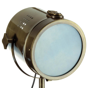 Lampe projecteur métal/bois Ebor Atmosphera - Le Dépôt Bailleul