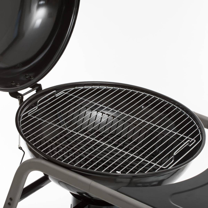Barbecue charbon Pyla 55 cm Neka avec tablette Le dépôt Barbecue charbon couvercle Pyla 55 cm Neka Le dépôt Bailleul