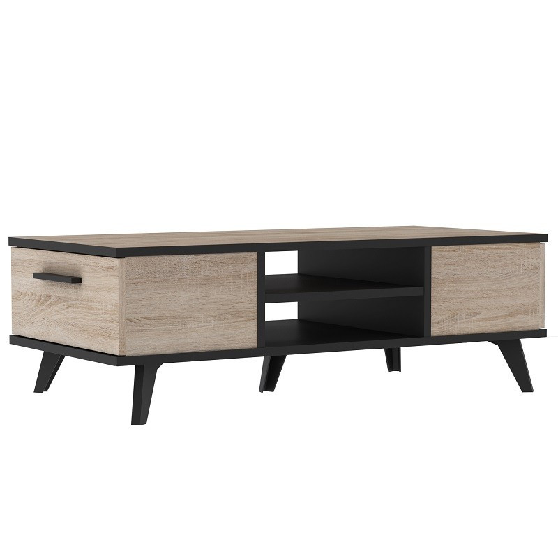 Table basse Bruce 2 tiroirs 2 niches