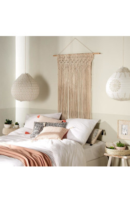 Rideau fils macramé et...