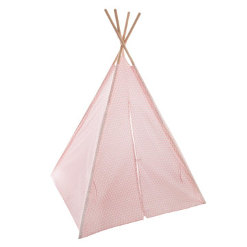 Tipi / cabane pour enfant coloris rose en tissu - Le Dépôt Bailleul