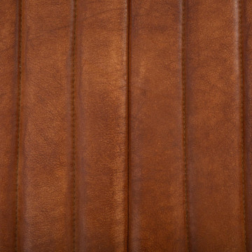 Fauteuil cuir véritable Kavi naturel Atmosphera - Le Dépôt Bailleul