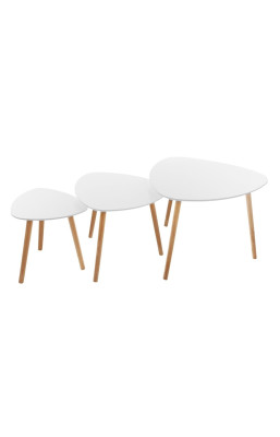 Table basse Mileo blanc lot...