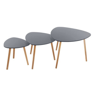 Table basse Mileo gris lot...