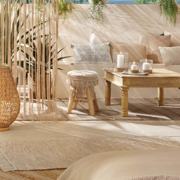 Tabouret Macramé Atmosphera - Le dépôt Bailleul