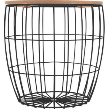 Table à café Atomic noir lot de 3 Atmosphera - Le Dépôt Bailleul