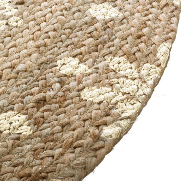 Tapis en jute rond Shine Atmosphera - Le Dépôt Bailleul