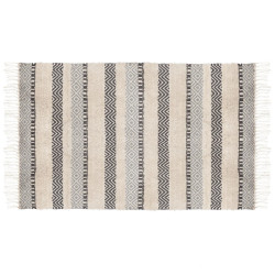 Tapis coton à franges Atmosphera - Le Dépôt Bailleul