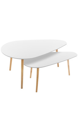 Table basse Miléo Blanc X2...
