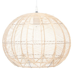 Suspension boule rotin D38 cm Atmosphera - Le Dépôt Bailleul