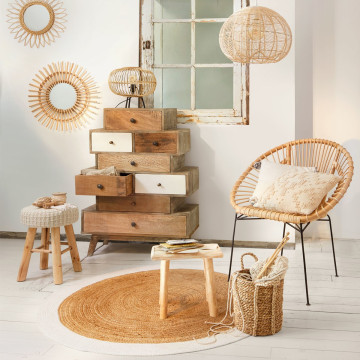 Lampe à poser Eads bambou Atmosphera - Le Dépôt Bailleul