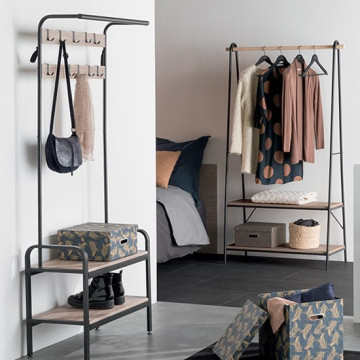 Portant vêtements et chaussures Jano H164 cm - Le Dépôt Bailleul