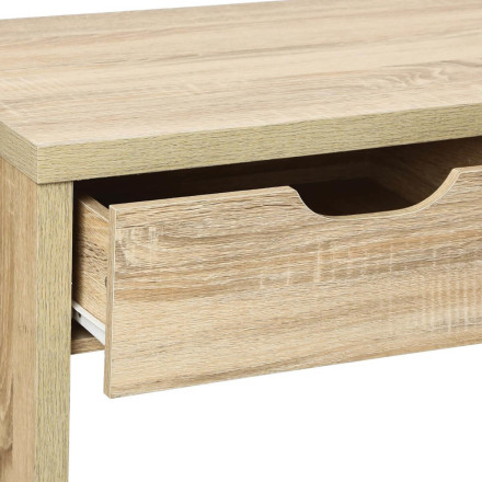 Console 2 tiroirs coloris chêne clair 5five - Le Dépôt Bailleul