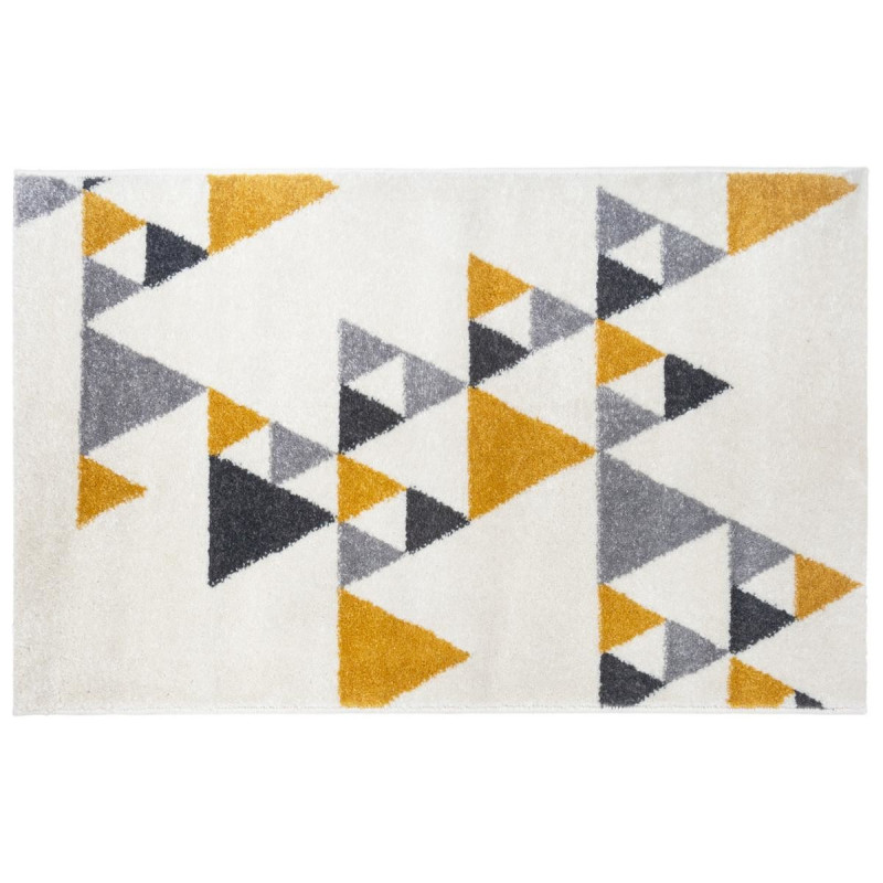 Tapis triangle 120x170 Ilan moutarde Atmosphera