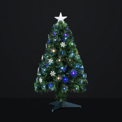 Sapin 120 cm lumineux fibre optique Vilnius - Le Dépôt Bailleul