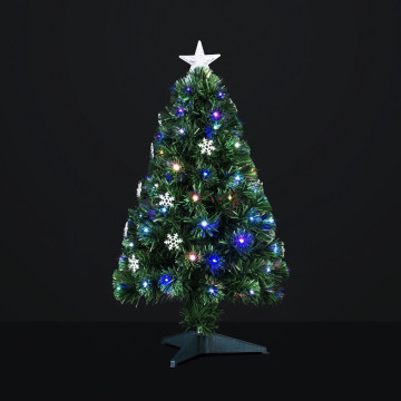 Sapin 120 cm lumineux fibre optique Vilnius - Le Dépôt Bailleul