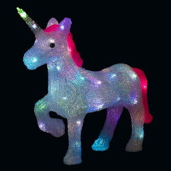 Licorne lumineuse 24 Leds H40 cm - Le dépôt Bailleul