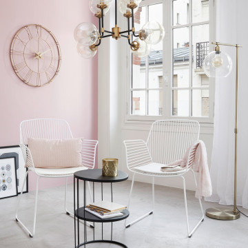 Horloge géante Silence métal doré D70 cm Atmosphera - Le Dépôt Bailleul