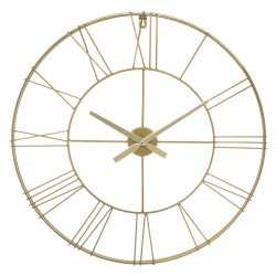 Horloge géante Silence métal doré D70 cm Atmosphera - Le Dépôt Bailleul