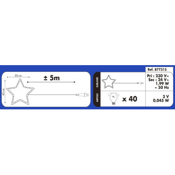 Superbe renne debout lumineux 40 LED blanches - Le Dépôt Bailleul