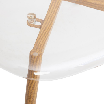 Chaise Taho transparent Atmosphera - Le Dépôt Bailleul