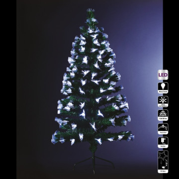 Sapin lumineux vert 120 cm fibres optique - Le Dépôt Bailleul
