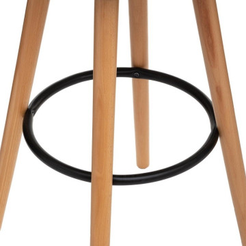 Tabouret bar Maxon simili noir Atmosphera - Le Dépôt Bailleul